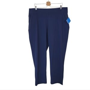 COLUMBIA Navy Active Fit Straight Leg Pant Size XXL
